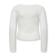 KIDS ONLY 2-WAYS FIT top i cremet hvid til piger