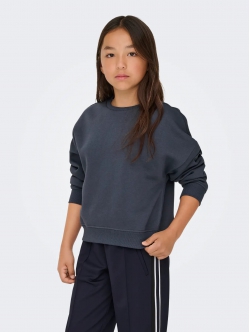 KIDS ONLY Crew Oversize Sweatshirt i Ombre Blue til piger