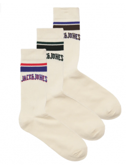 Jack and Jones JACMATEO tennissokker 3-pak til herre