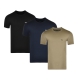 BOSS 3-pak T-shirts i grøn, navy og sort til herre, str. S og M