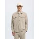 Selected Overshirt i farven Pure Cashmere til herre
