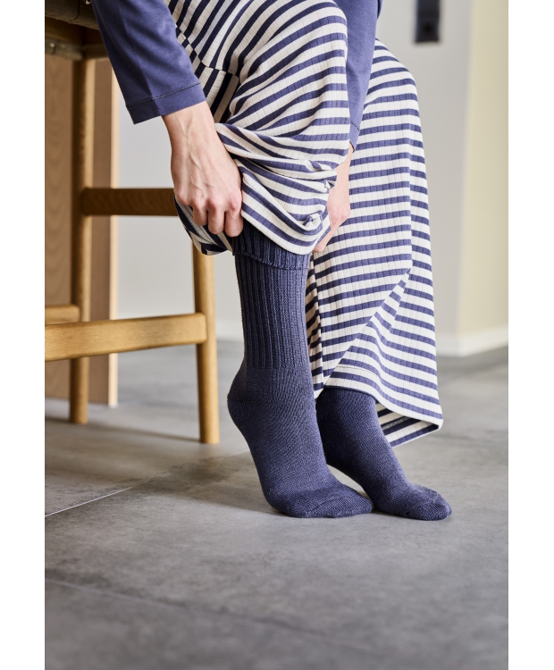 JBS Of Denmark Women uld ankelsokker i dark grey melange til kvinder