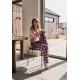JBS Of Denmark Women Flannel pyjamasbukser i rose til kvinder