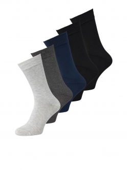 Jack & Jones 5pak bambusstrømper i forskellige farver til herre