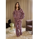 JBS Of Denmark Women Flannel pyjamasskjorte I rose til kvinder