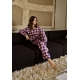 JBS Of Denmark Women Flannel pyjamasskjorte I rose til kvinder
