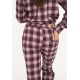 JBS Of Denmark Women Flannel pyjamasskjorte I rose til kvinder