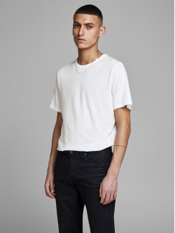 Jack & Jones 2-pak hvid T-shirts med rund hals til herre – S-XXL