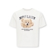 KIDS ONLY Loose t-shirt i hvid med print til piger