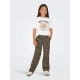 KIDS ONLY Loose t-shirt i hvid med print til piger