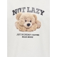KIDS ONLY Loose t-shirt i hvid med print til piger