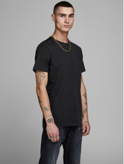 Jack & Jones 2-pak sort T-shirts med rund hals til herre – S-XXL