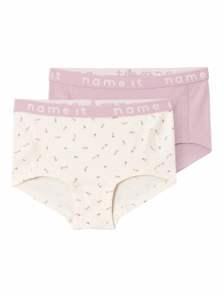 Name it 2-pak underbukser i Buttercream Floral til piger