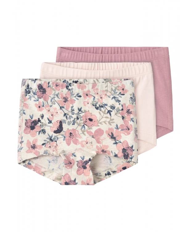 Name it 3-pak underbukser/Hipsters med Nostalgiblomster til piger