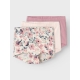 Name it 3-pak underbukser/Hipsters med Nostalgiblomster til piger