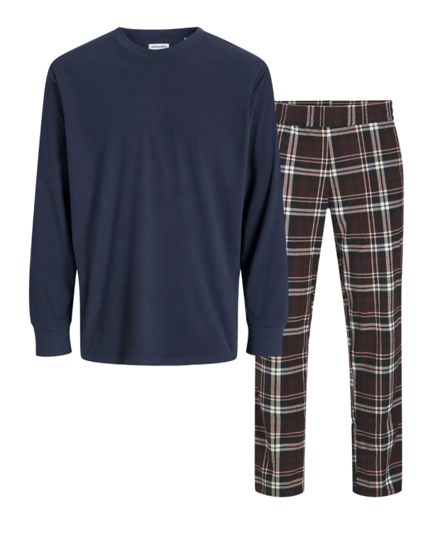JACK AND JONES lounge med T-shirt og bukser – Port Royale & Navy
