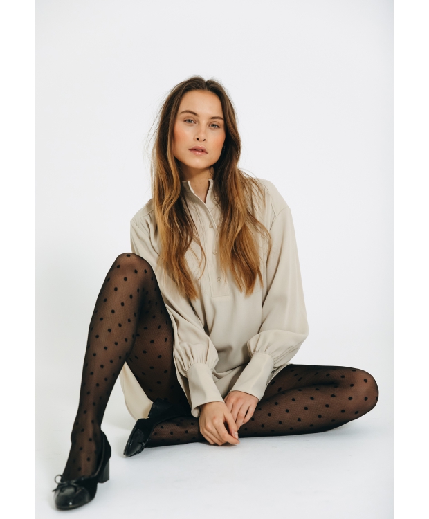 DECOY Tights dots 25DEN i sort til kvinder