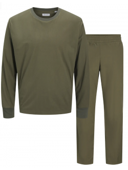 Herresæt til lounge med Sweater og Sweatpant – Grøn