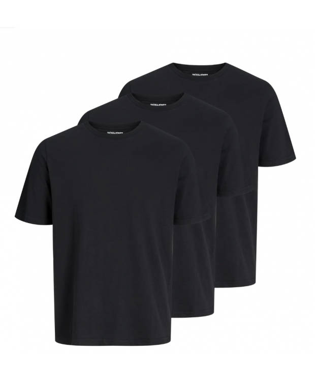 Herre T-shirts 3-pak – Crew Neck, Sort