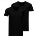 Jack and Jones Herre T-shirts 2-pak – V-udskæring, Sort