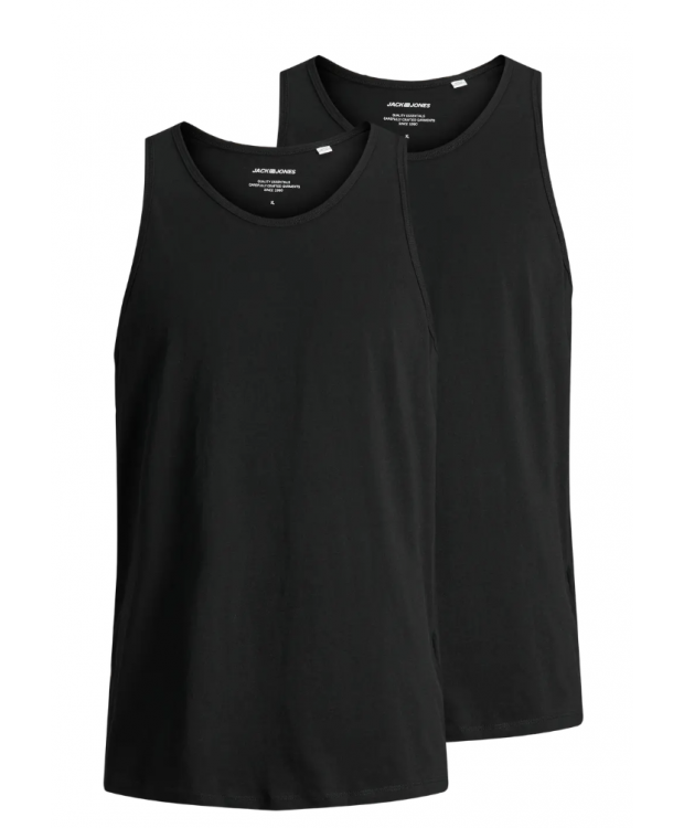 Jack and Jones Herre Tanktops 2-pak – Sort