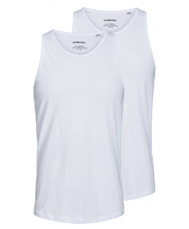 Jack and Jones Herre Tanktops 2-pak – Hvid