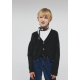 Name it strik cardigan i mørkegrå til piger