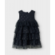 Name it kjole og cardigan set i dark sapphire til piger