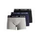 Jack & Jones 3-pak boxershorts sort, navy og grå til herre – S-XXL