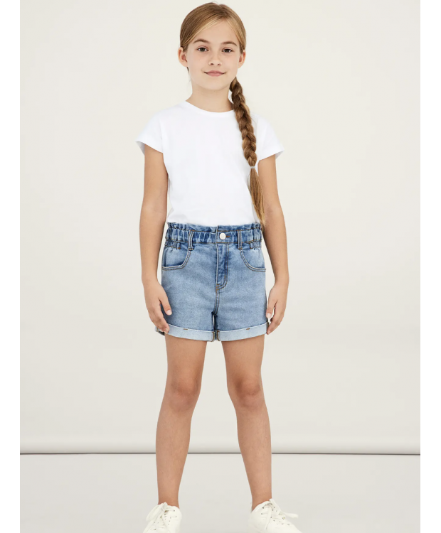 Name it denim shorts i lyseblå til piger