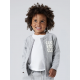 Name it sweatshirt med lynlås i lysegrå til piger