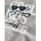 Name it sweatshirt med lynlås i lysegrå til piger