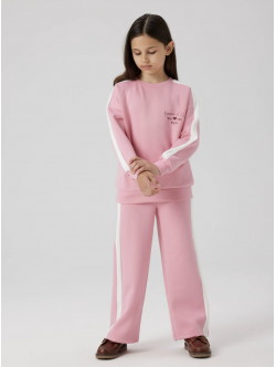 Name it sweatshirt i lyserød til piger