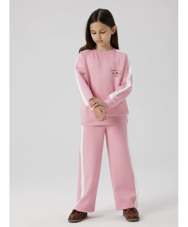 Name it sweatshirt i lyserød til piger