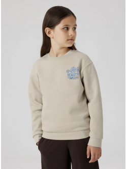 Name it sweatshirt i beige til piger