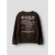 Name it sweatshirt i brun til piger