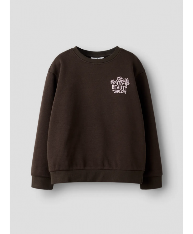 Name it sweatshirt i brun til piger