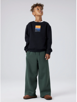 Name it sweatshirt i sort til drenge