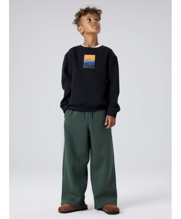 Name it sweatshirt i sort til drenge