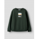 Name it sweatshirt i grøn til drenge