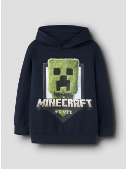 Name it sweatshirt "Minecraft" i navy til drenge