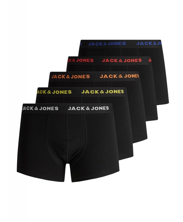 Jack & Jones 5pak underbukser/boksershorts i sort til herre