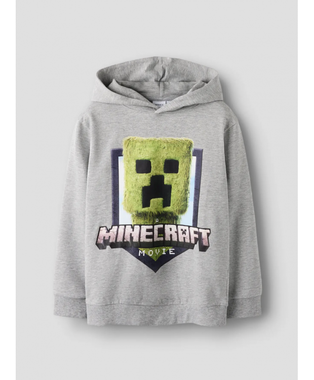 Name it sweatshirt "Minecraft" i lysegrå til drenge