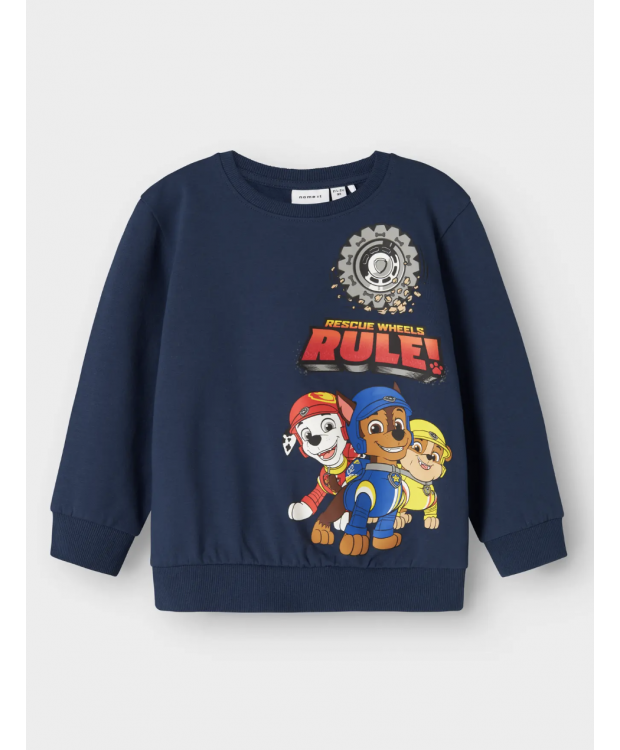 Name it sweatshirt "Paw Patrol" i navy til drenge