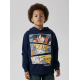 Name it Hoodie "Dragon Ballz" i navy til drenge