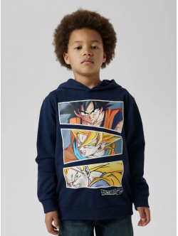 Name it Hoodie "Dragon Ballz" i navy til drenge