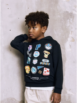 Name it Hoodie "Pokémon" i sort til drenge