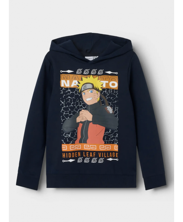 Name it Hoodie "Naruto" i navy til drenge