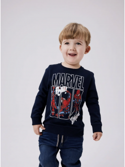 Name it Sweatshirt "Spiderman" i navy til drenge
