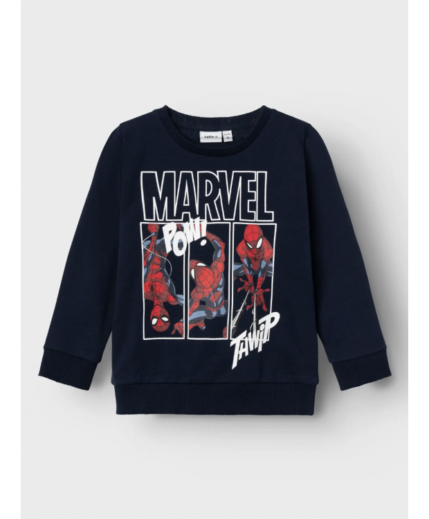 Name it Sweatshirt "Spiderman" i navy til drenge